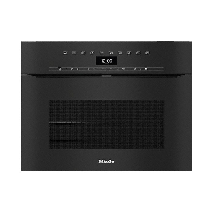 Miele H 7440 BPX Griffloser Kompakt-Backofen Obsidianschwarz A+