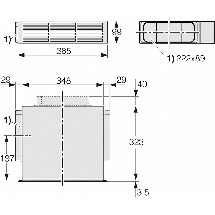 Miele DUU 1000-2 Umbausatz Umluft 