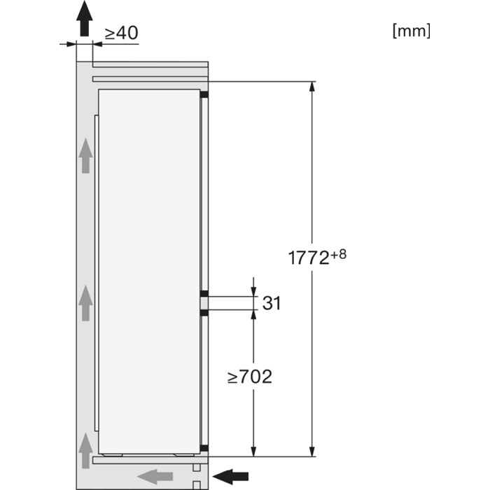 Miele KD 7714 E Active Einbau-Kühl-Gefrierkombination