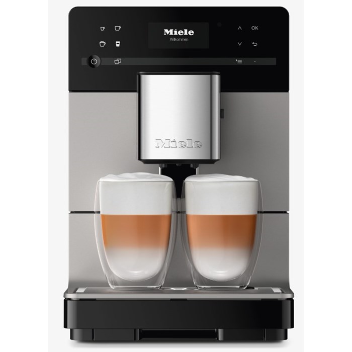 Miele CM 5510 Silence Stand-Kaffeevollautomat, Alu-Silber-Metallic