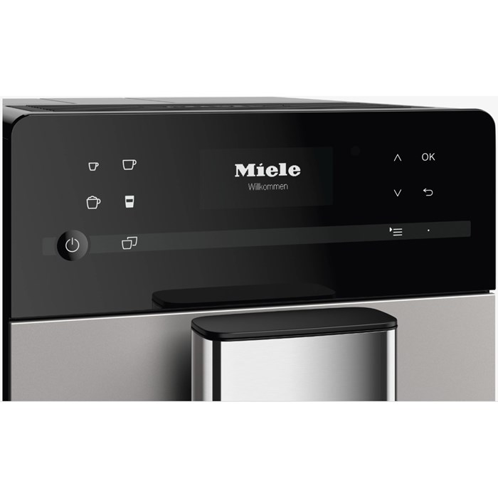 Miele CM 5510 Silence Stand-Kaffeevollautomat, Alu-Silber-Metallic