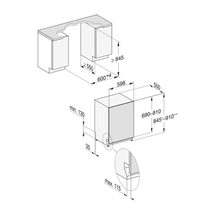 Miele G 5155 SCVi XXL Active Vollintegrierter Geschirrspüler