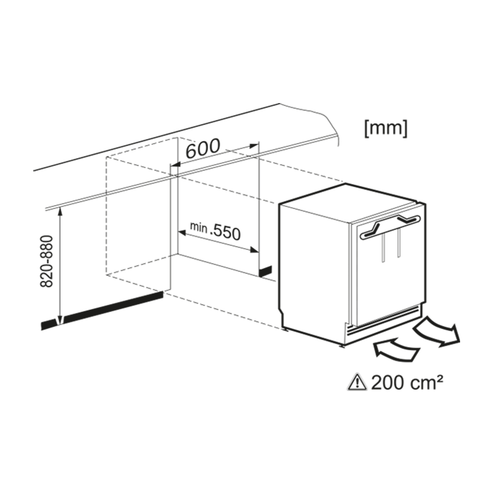 Miele K 31222 Ui-1 Unterbau-Kühlschrank