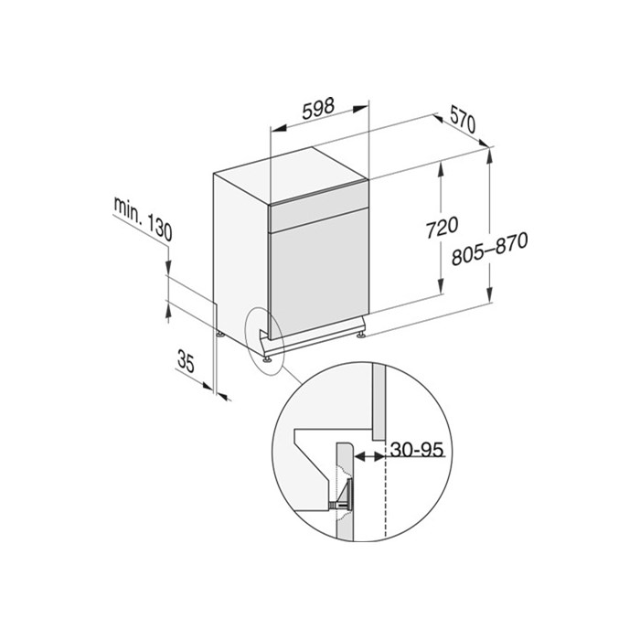 Miele G 5110 U Active Unterbau Geschirrspüler