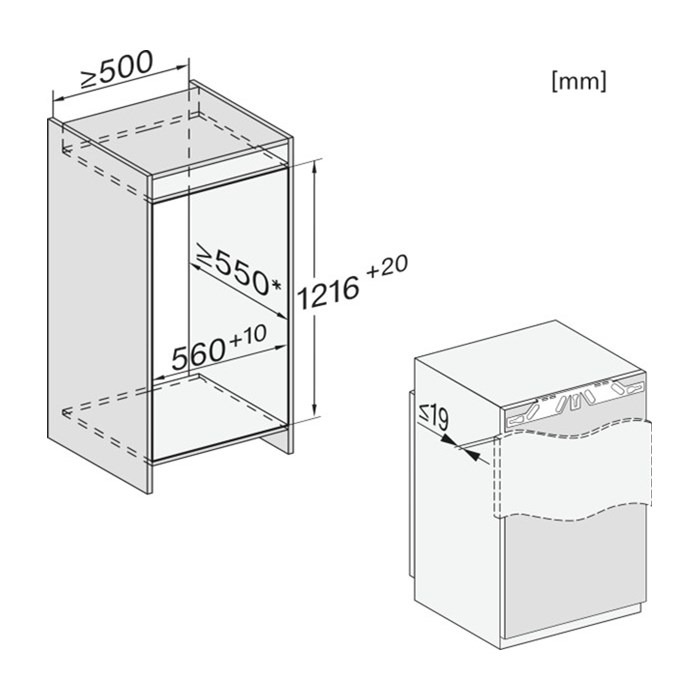 Miele K 7348 C 125 Gala Ed Einbau-Kühlschrank