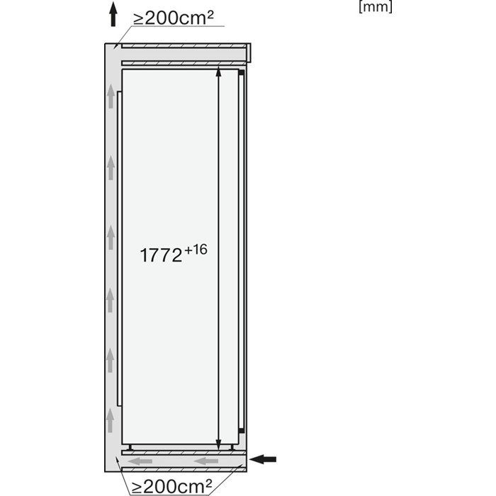 Miele K 7747 C 125 Gala Ed Einbau-Kühlschrank