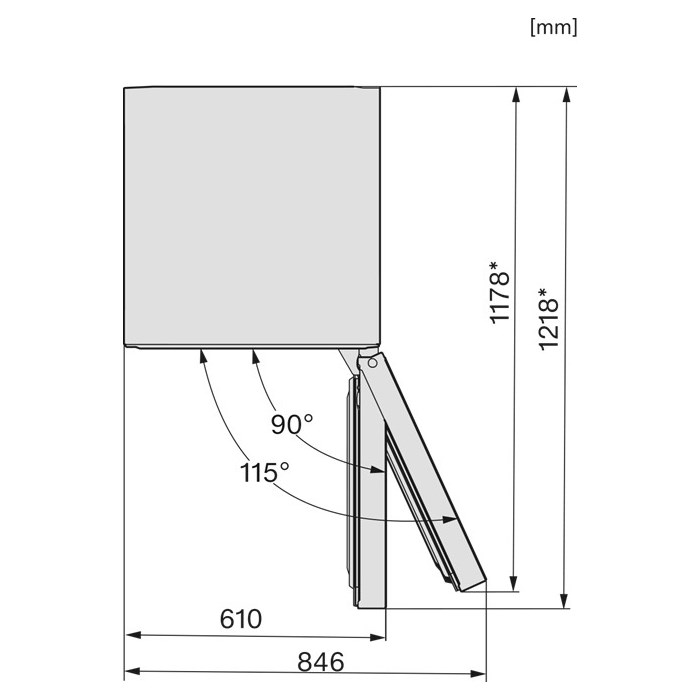 Miele KFN 4377 CD 125 Edition Stand Kühl-Gefrierkombination, Edelstahllook